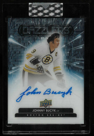 2025-26 Upper Deck Clear Cut Hockey Autograph Dazzlers Johnny Bucyk Auto 