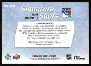 2025-26 Upper Deck Engrained Icons Signature Shots Patch Auto Mark Messier 