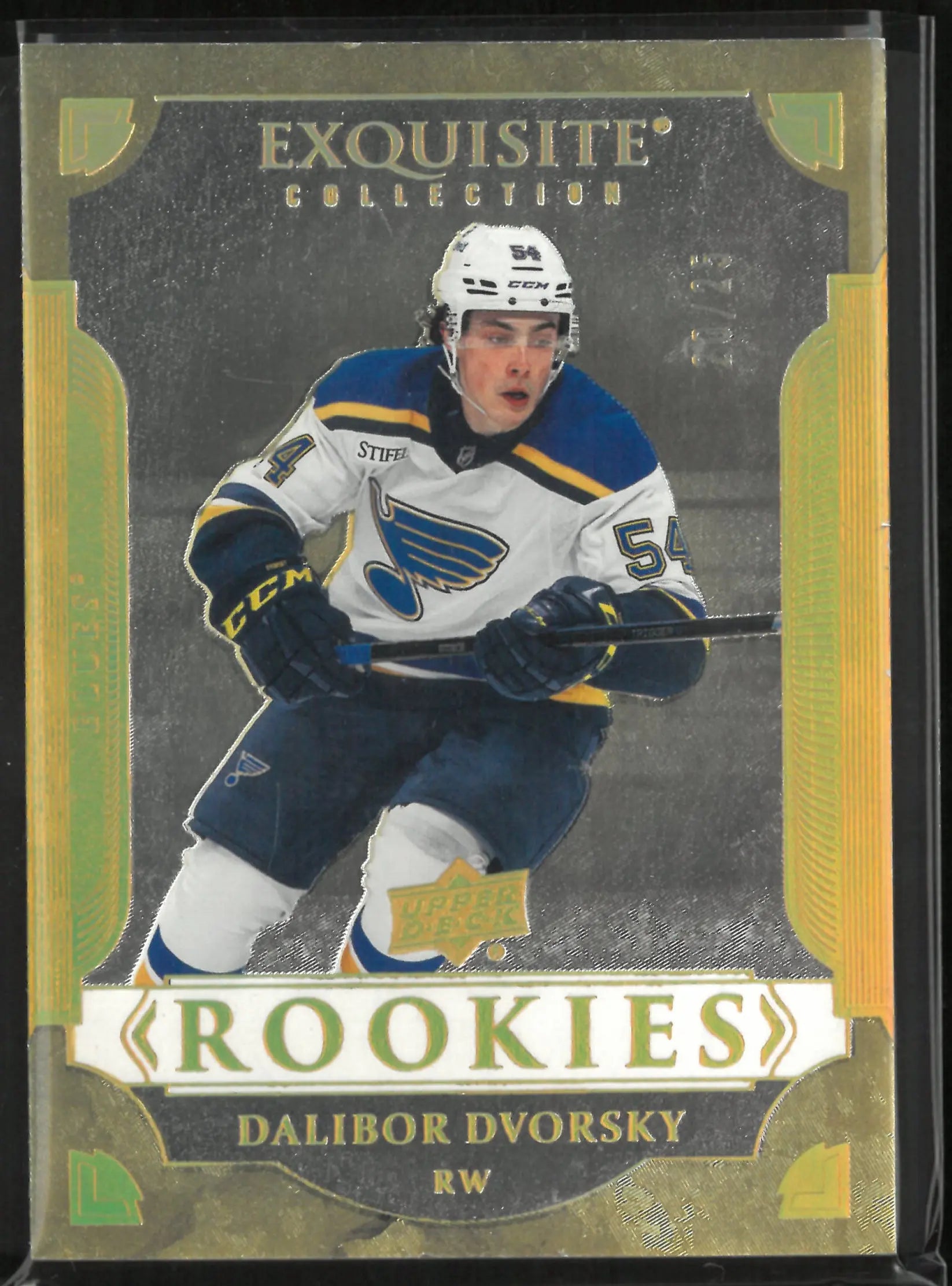 2025-26 Upper Deck Exquisite Dalibor Dvorsky Gold Rookies /25 RC 