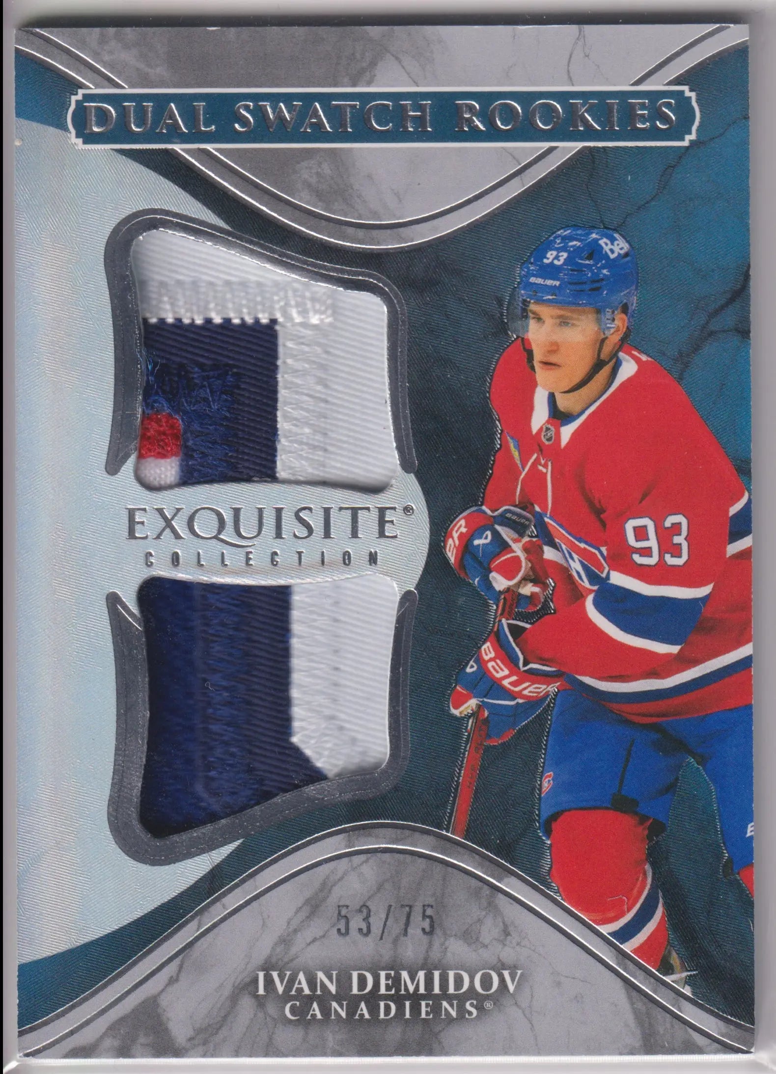 2025-26 Upper Deck Exquisite Dual Patch Rookie Ivan Demidov /75 RC 
