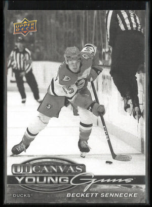 2025-26 Upper Deck Extended Series Canvas Young Guns Rookie Beckett Sennecke RC 