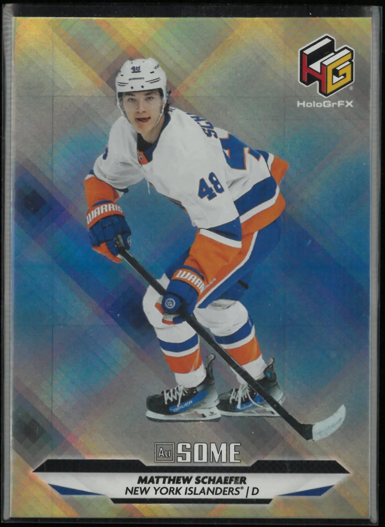 2025-26 Upper Deck Extended Series HoloGrFX AU Some Rookie Matthew Schaefer RC 