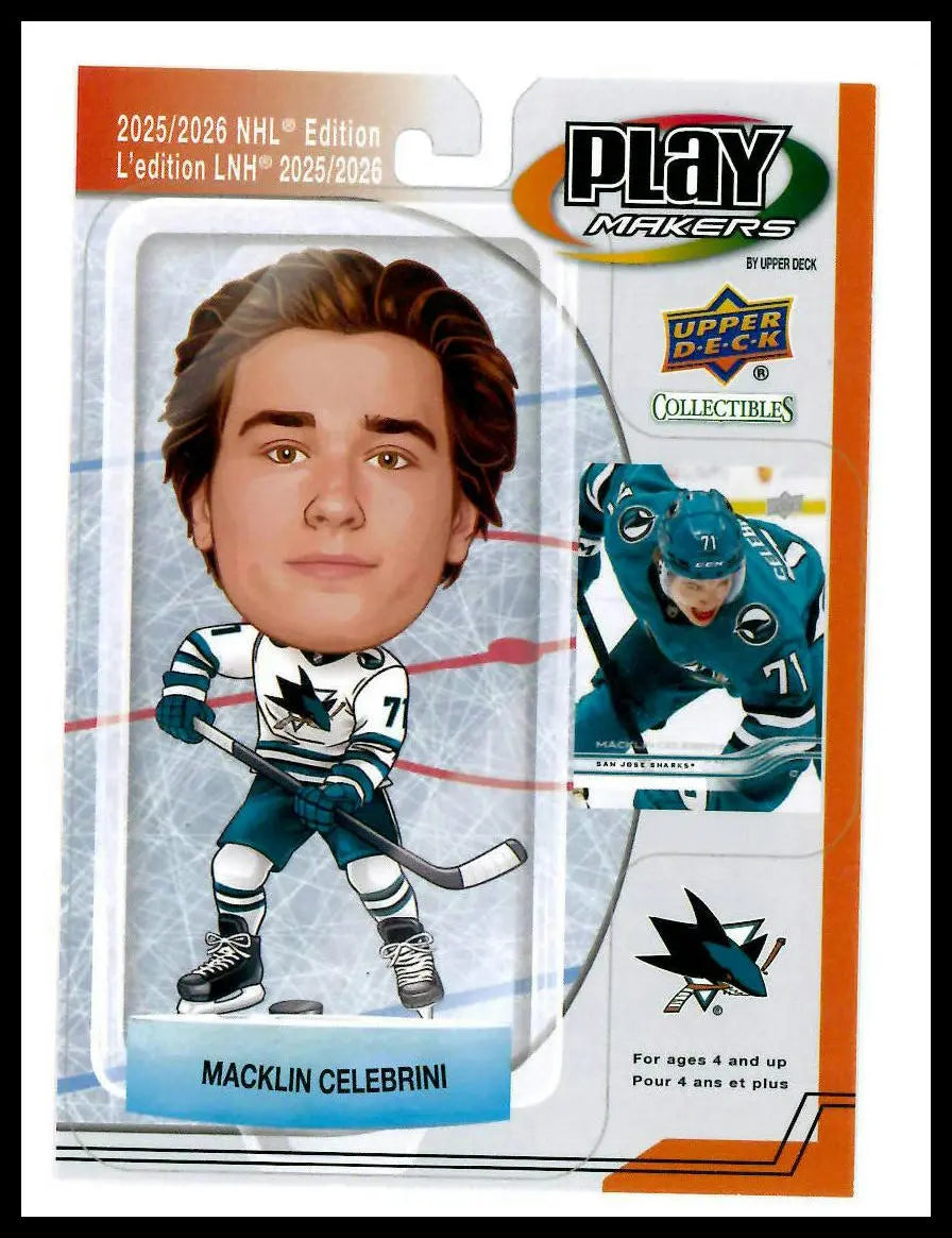 2025-26 Upper Deck Extended Series Playmakers Macklin Celebrini 