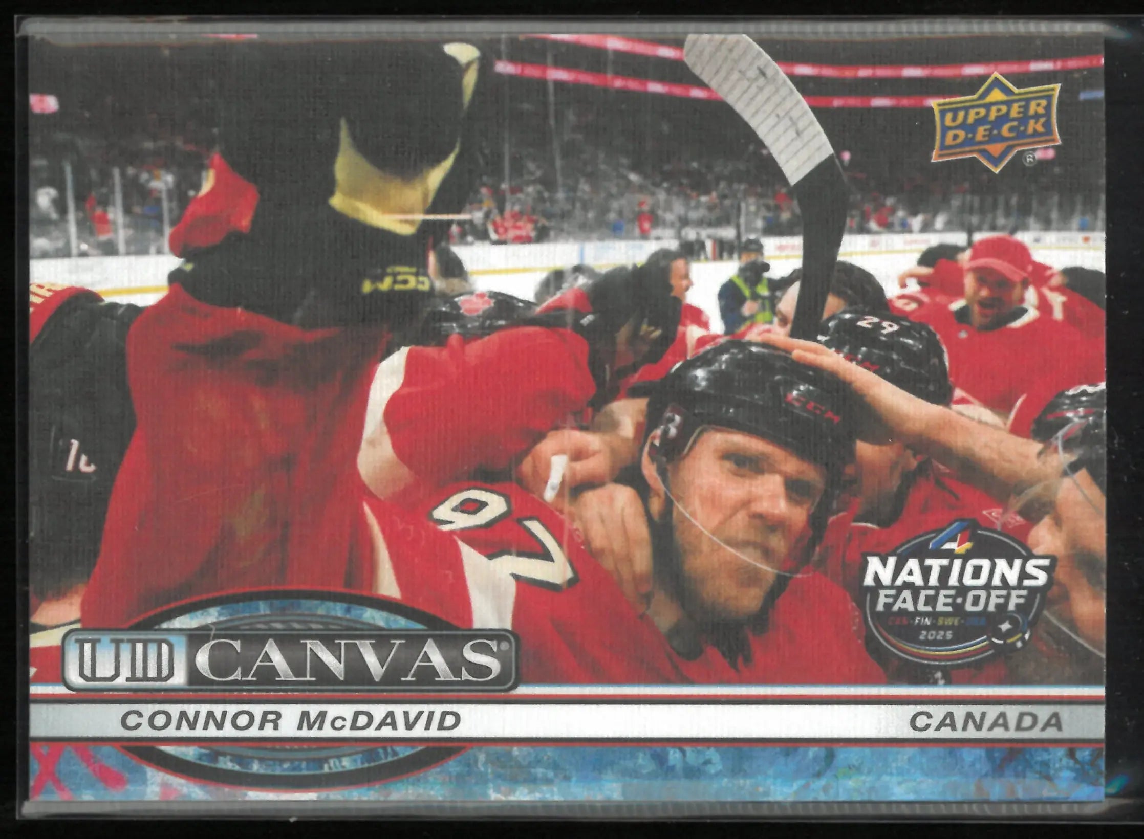 2025-26 Upper Deck Extended Series UD Canvas 4 Nations Face-Off Connor McDavid 