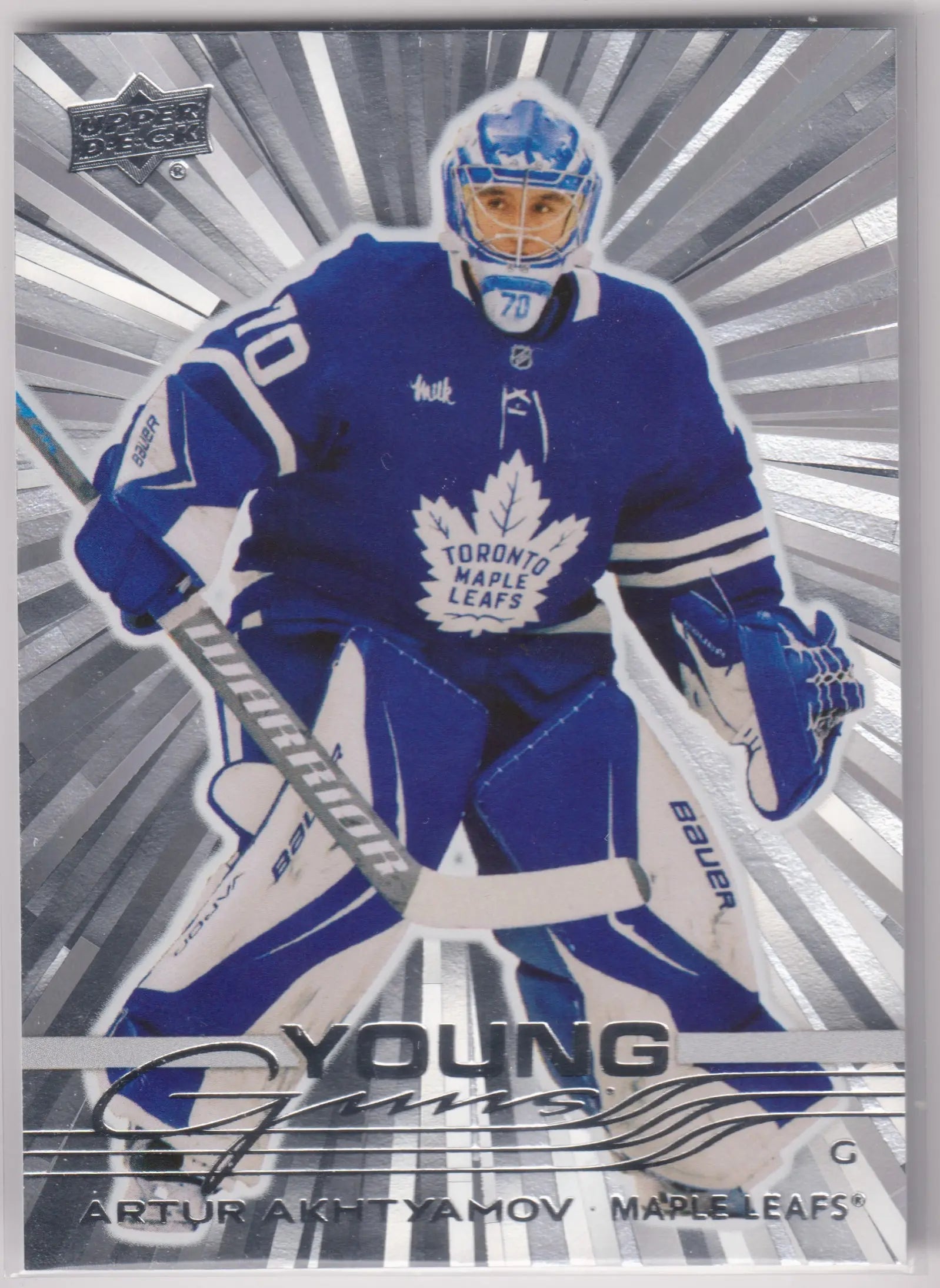 2025-26 Upper Deck Extended Series Young Guns Rookie Artur Akhtyamov Outburst RC 