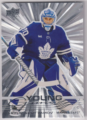 2025-26 Upper Deck Extended Series Young Guns Rookie Artur Akhtyamov Outburst RC 