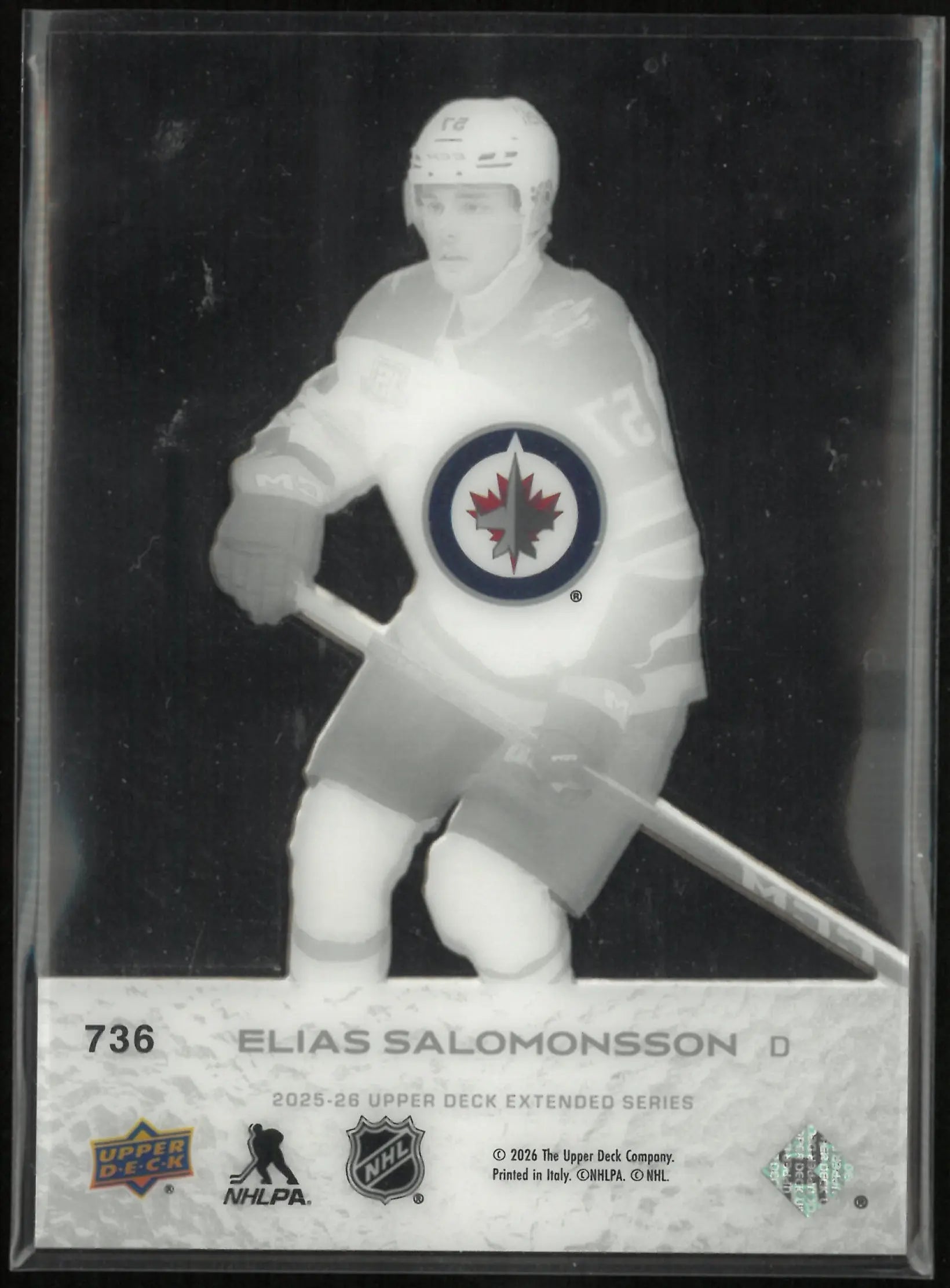 2025-26 Upper Deck Extended Series Young Guns Rookie Clear Cut Elias Salomonsson 