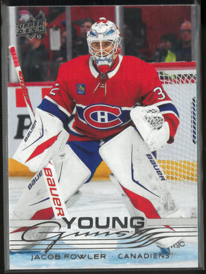 2025-26 Upper Deck Extended Series Young Guns Rookie Jacob Fowler 