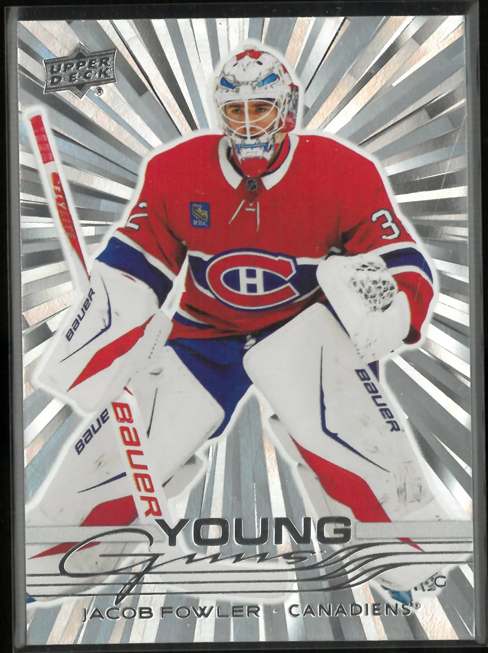 2025-26 Upper Deck Extended Series Young Guns Rookie Jacob Fowler Outburst RC 
