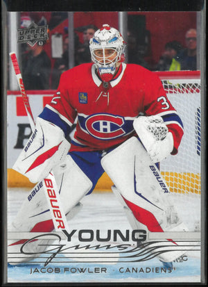 2025-26 Upper Deck Extended Series Young Guns Rookie Jacob Fowler RC 