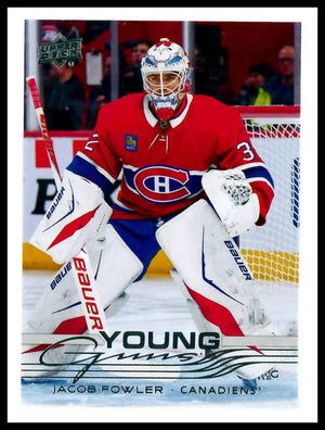 2025-26 Upper Deck Extended Series Young Guns Rookie Jacob Fowler RC (B) 