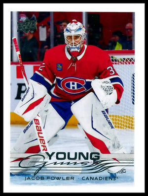 2025-26 Upper Deck Extended Series Young Guns Rookie Jacob Fowler RC (C) 