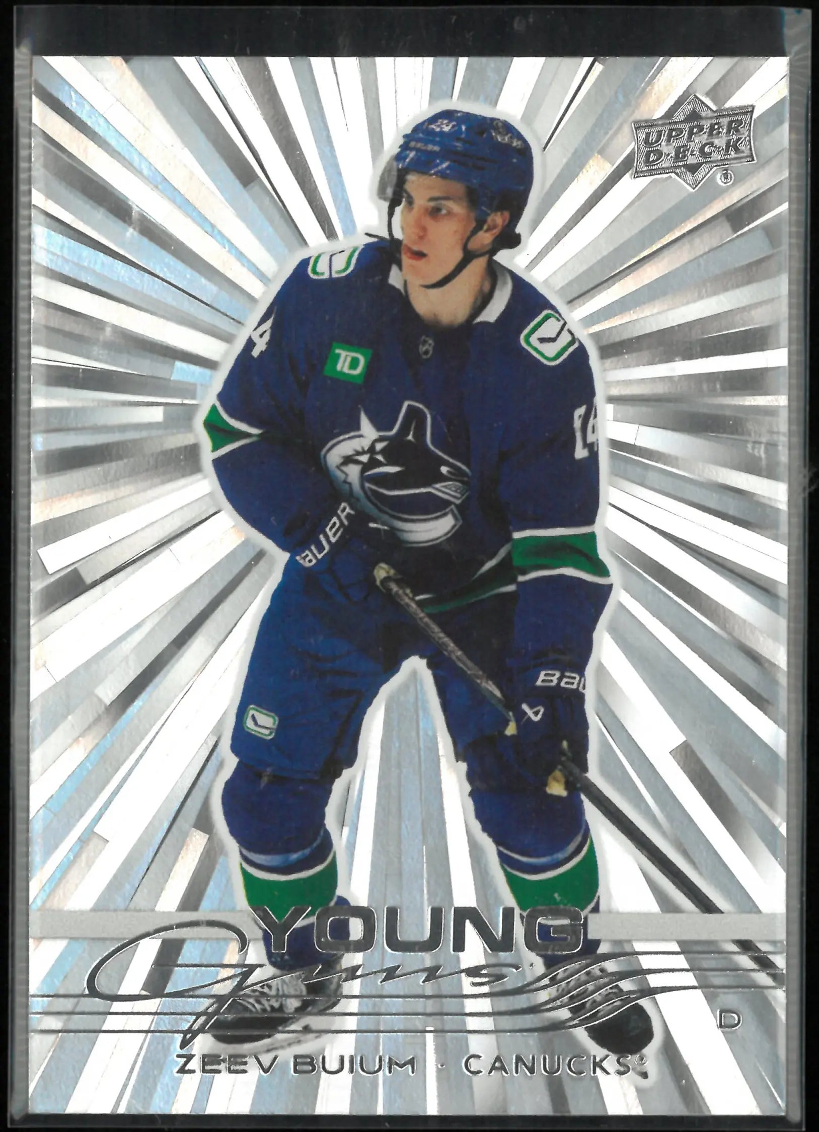 2025-26 Upper Deck Extended Series Young Guns Rookie Zeev Buium Outburst RC 