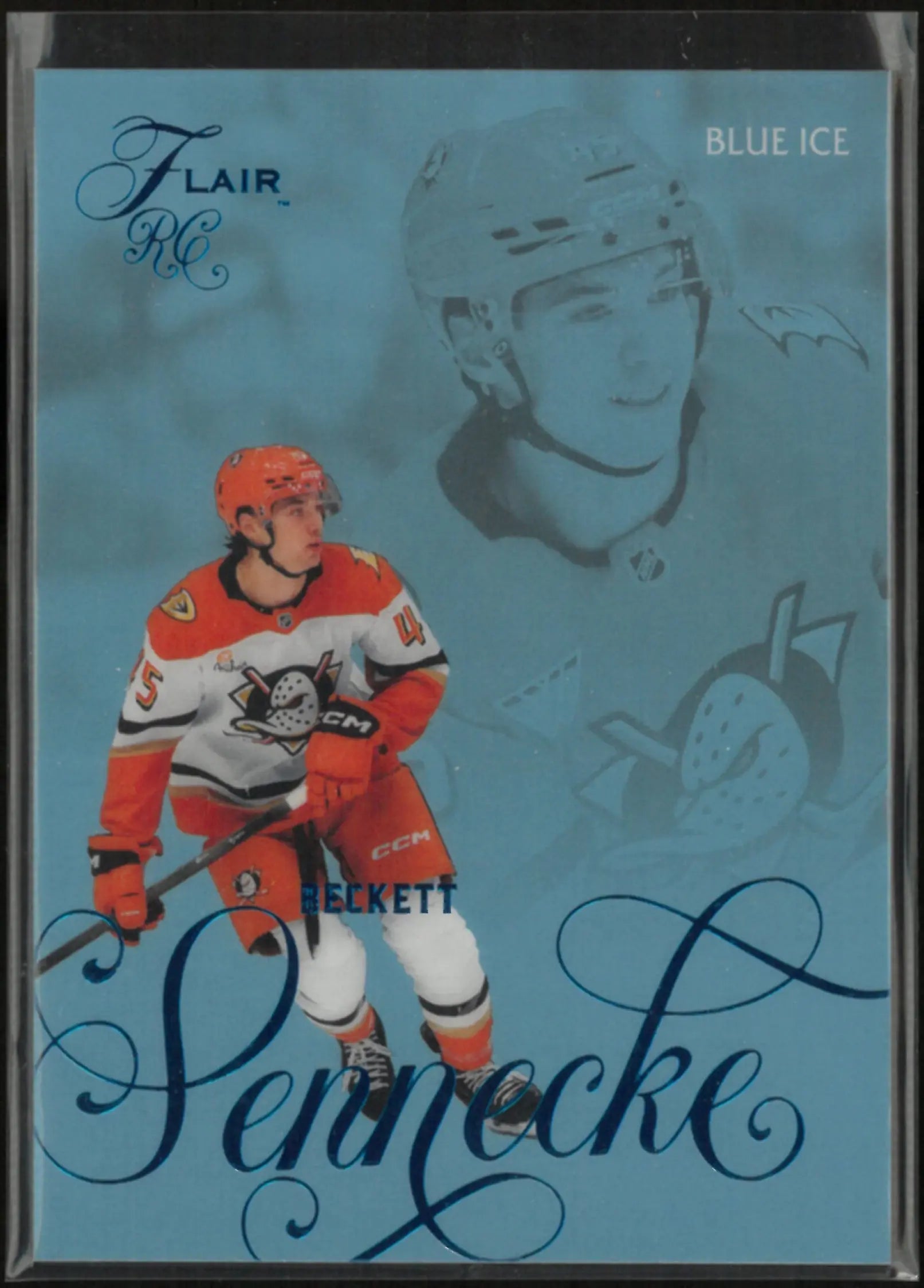 2025-26 Upper Deck Flair Blue Ice Beckett Sennecke 