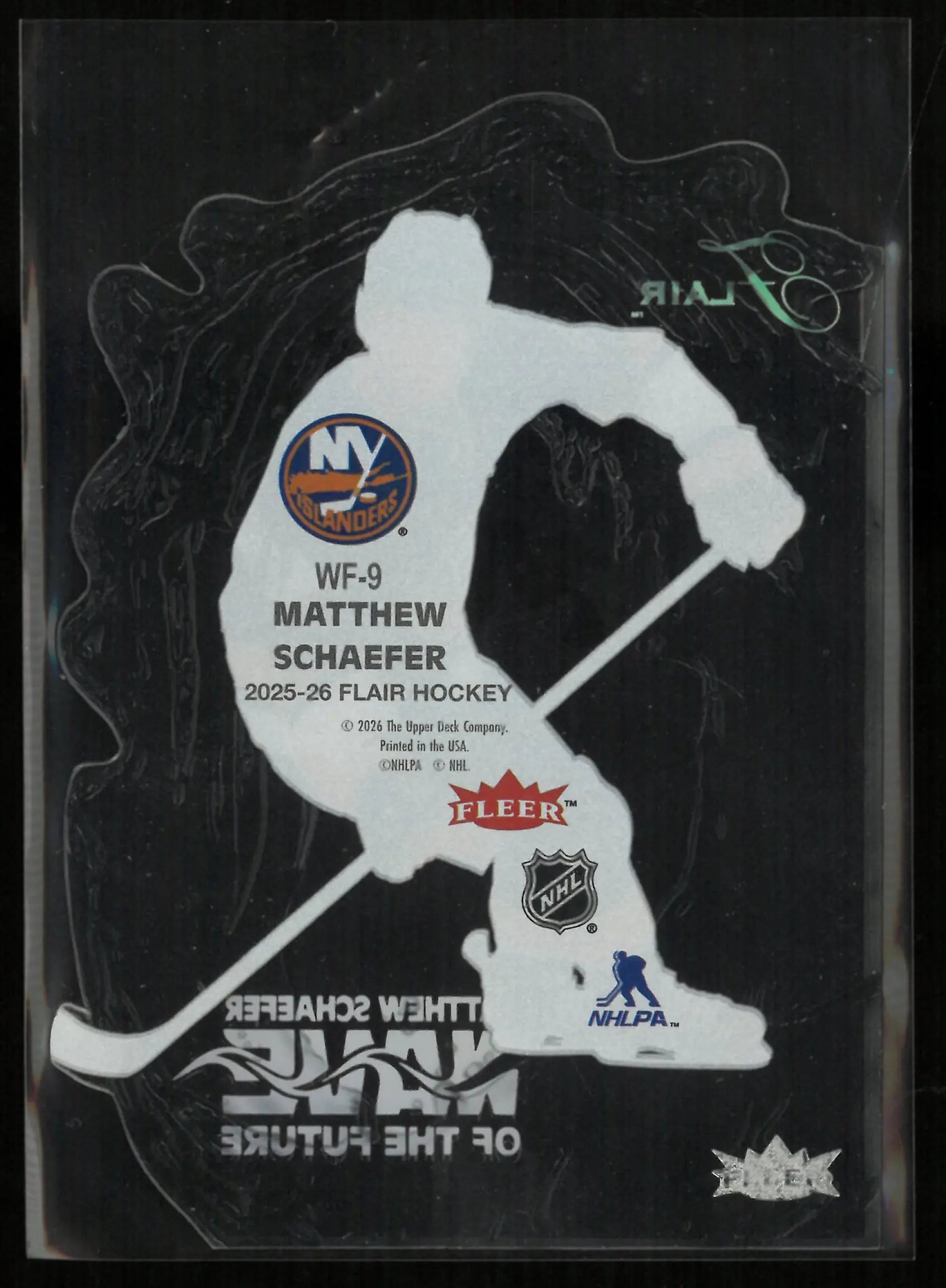 2025-26 Upper Deck Flair Wave of the Future Matthew Schaefer 
