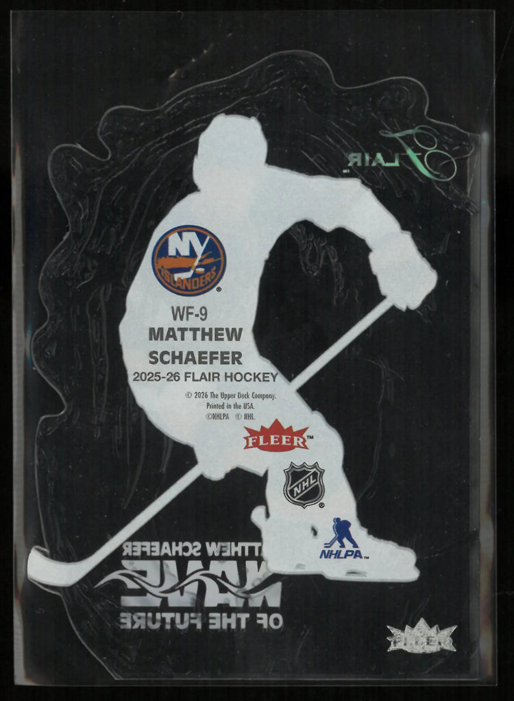 2025-26 Upper Deck Flair Wave of the Future Matthew Schaefer 
