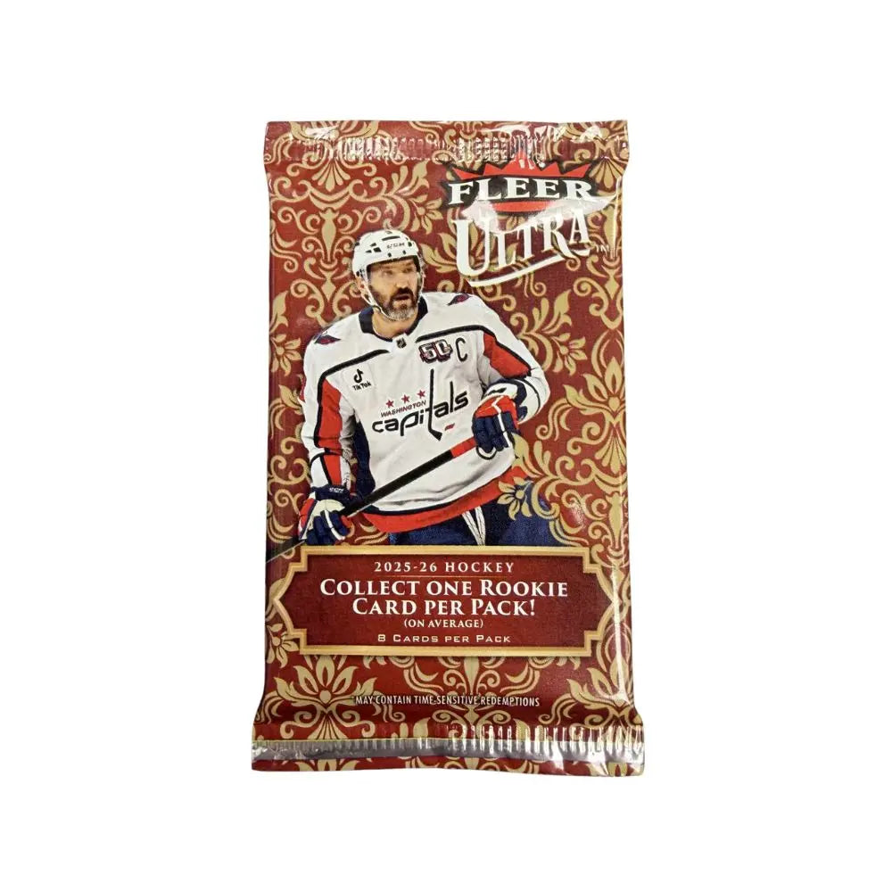 2025-26 Upper Deck Fleer Ultra Hockey Hobby Pack (Single Pack Sales) 
