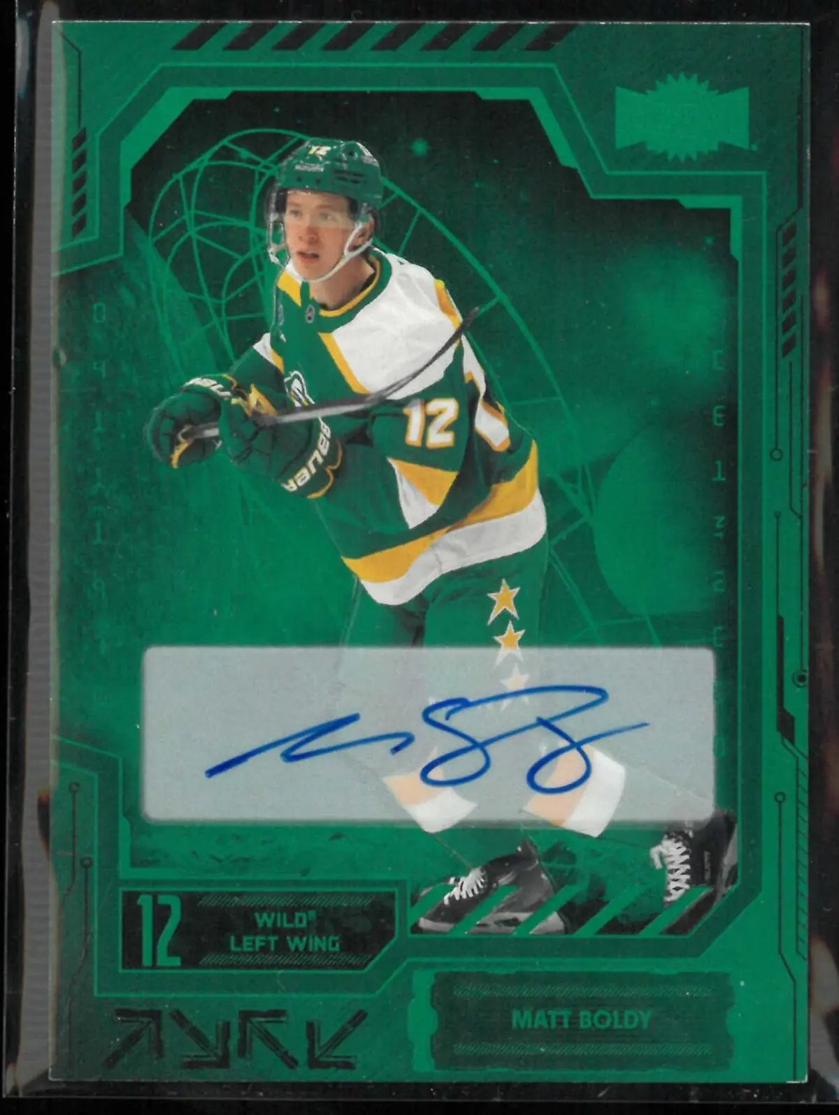 2025-26 Upper Deck Metal Universe Autograph Matt Boldy Auto Green /10 