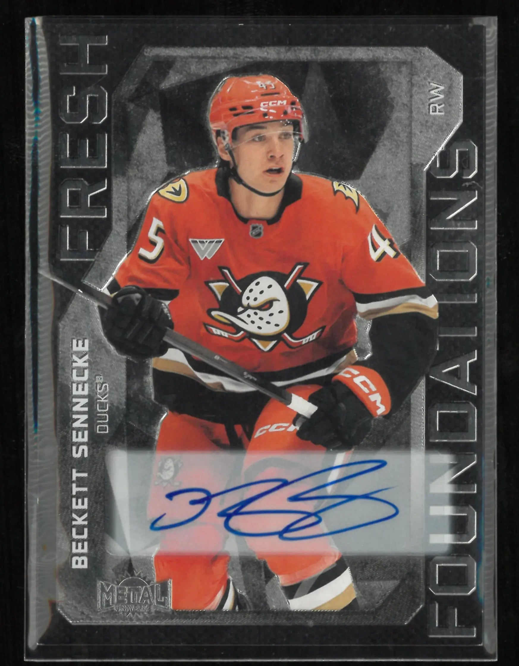 2025-26 Upper Deck Metal Universe Fresh Foundations Beckett Sennecke Autograph 