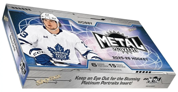 Pre-Order 2025-26 Upper Deck Metal Universe Hockey Box