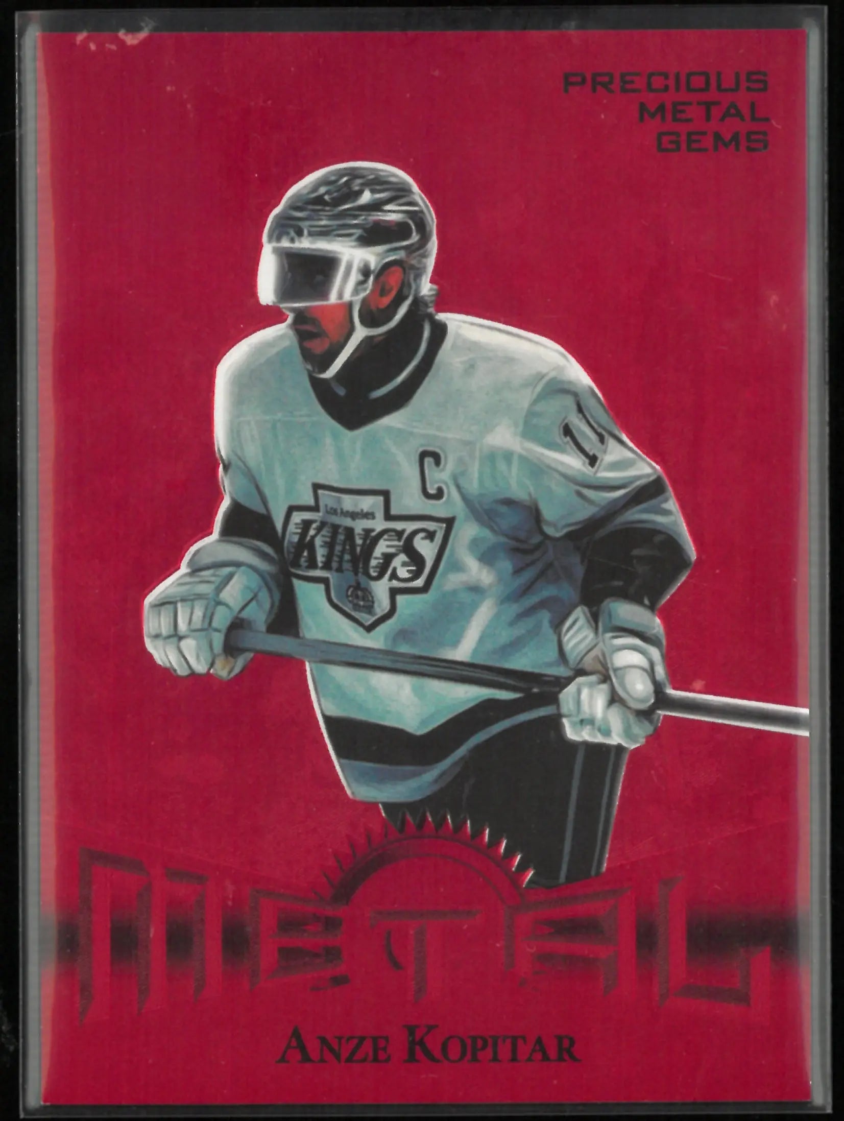 2025/26 Upper Deck Metal Universe Precious Metal Gems Anze Kopitar Red /100 