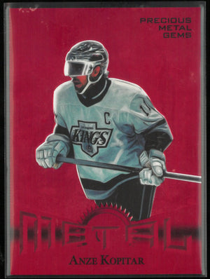 2025/26 Upper Deck Metal Universe Precious Metal Gems Anze Kopitar Red /100 