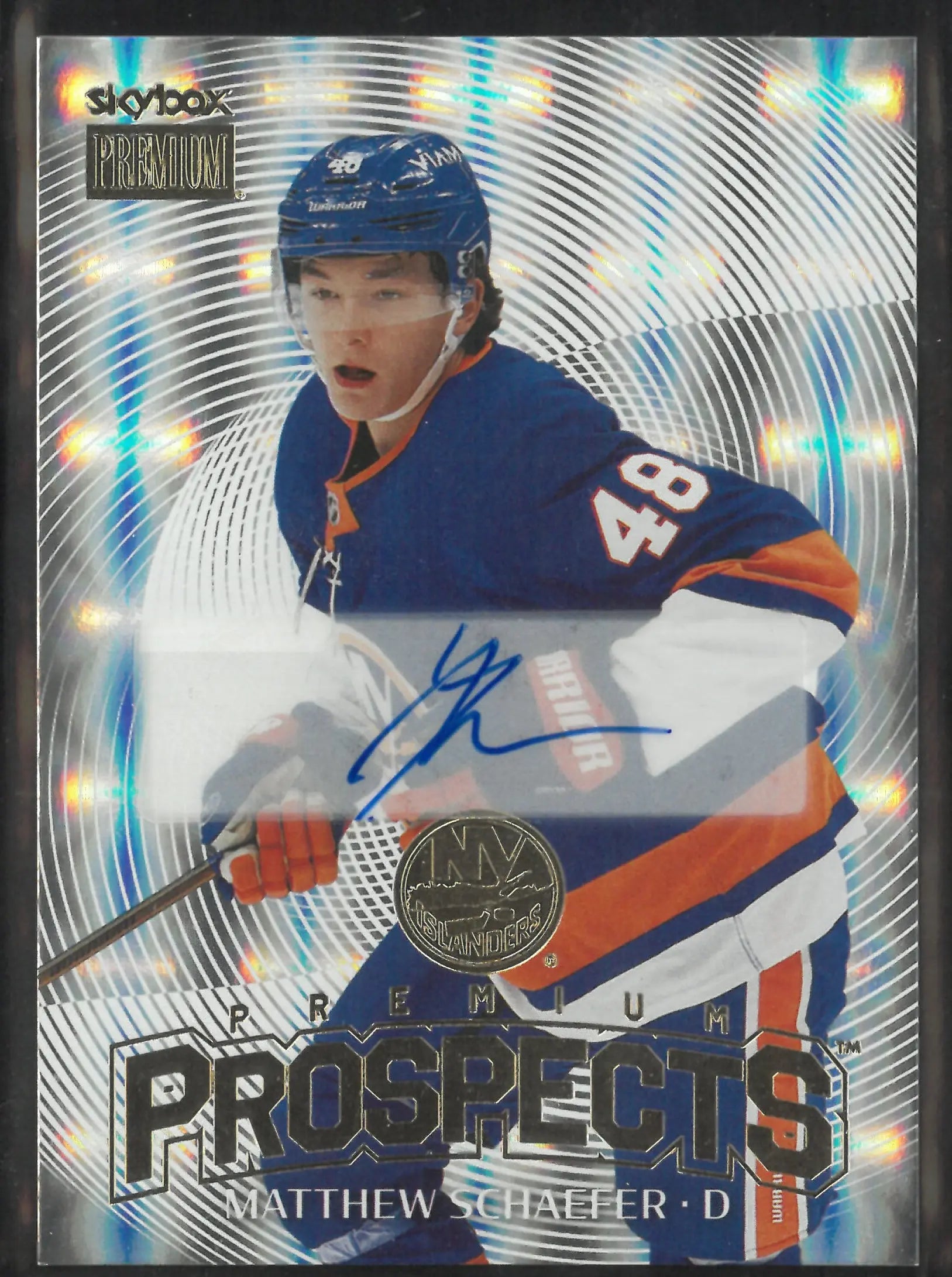2025-26 Upper Deck Metal Universe Premium Prospects Matthew Schaefer Autograph Auto 