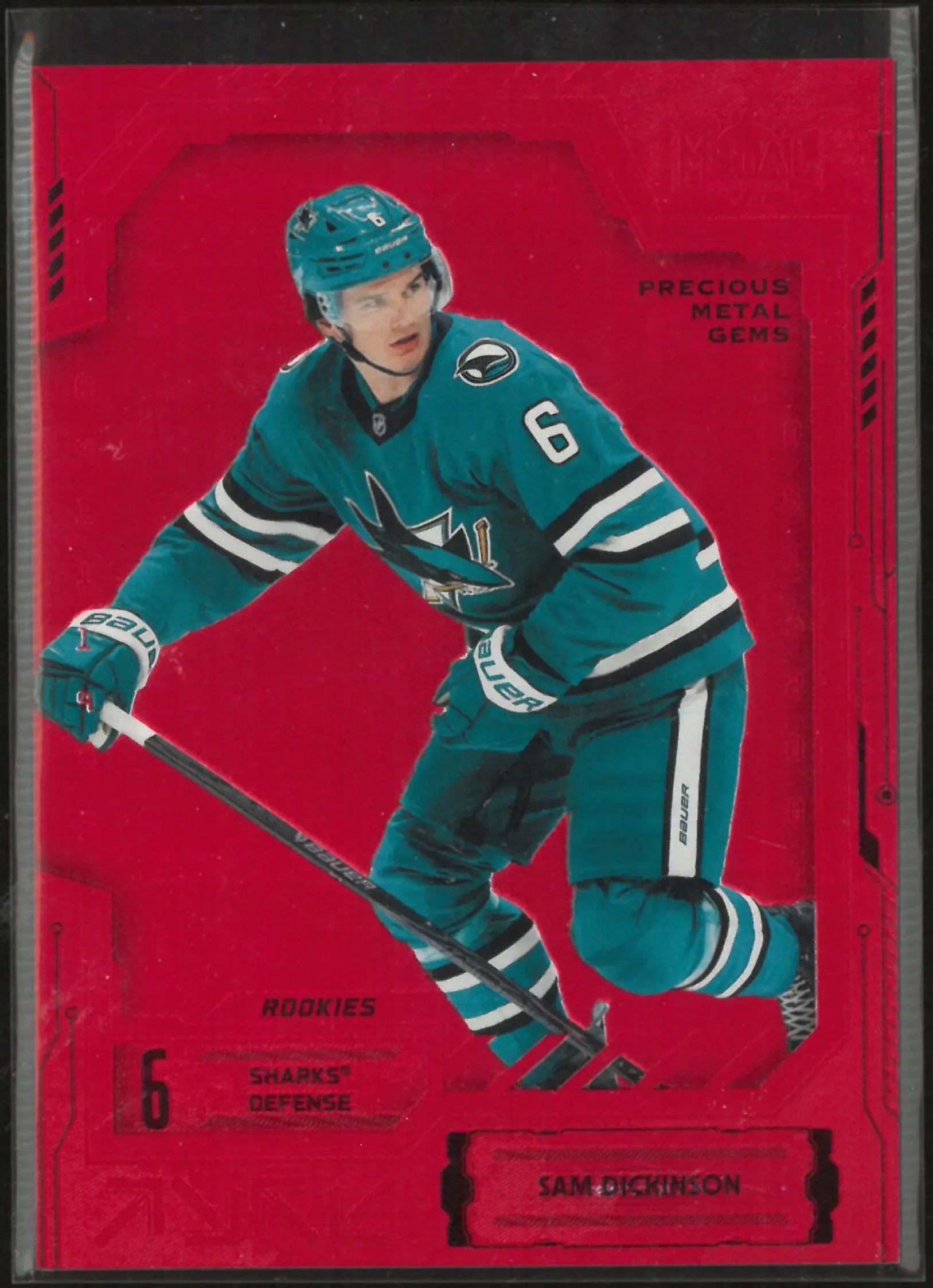 2025-26 Upper Deck Metal Universe Rookie Sam Dickinson Red PMG Red /100 