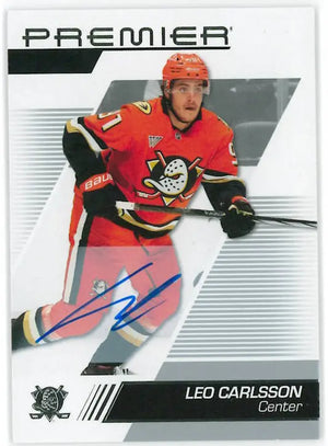 2025-26 Upper Deck Premier Autograph Leo Carlsson Auto 