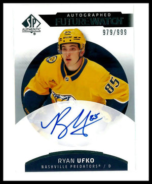 2025-26 Upper Deck SP Authentic Future Watch Rookie Autograph Ryan Ufko Auto/999 