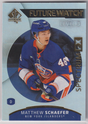 2025-26 Upper Deck SP Authentic Future Watch Rookie Matthew Schaefer RC 