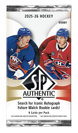 2025-26 Upper Deck SP Authentic Hockey Hobby Pack (Single Pack Sales) 