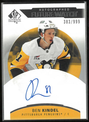 2025-26 Upper Deck SP Authentic Rookie Autograph Ben Kindel RC Auto /999 