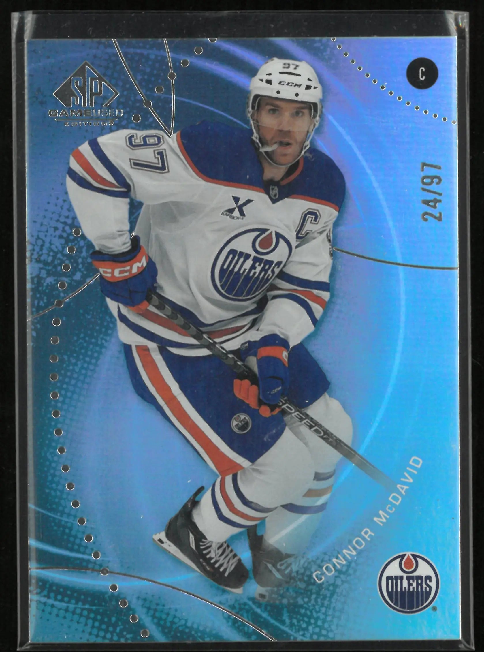 2025-26 Upper Deck SP Game Used Connor McDavid 102 Rainbow /97 