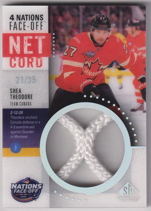2025-26 Upper Deck SP Game Used Net Cord Shea Theodore /35 