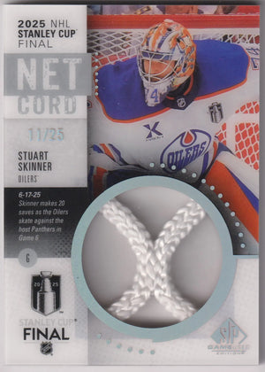 2025-26 Upper Deck SP Game Used Net Cord Stuart Skinner /25 
