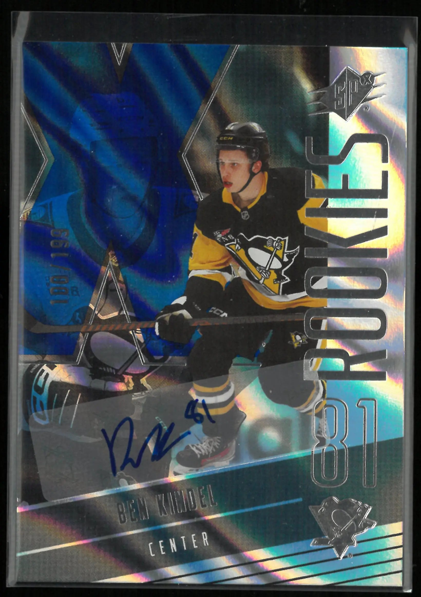 2025-26 Upper Deck SPx Blue Autograph Ben Kindel Auto /199 