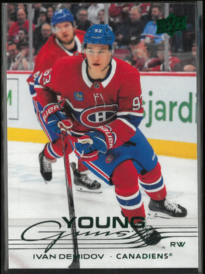 2025-26 Upper Deck Series 1 Young Guns Rookie Ivan Demidov Holiday RC 