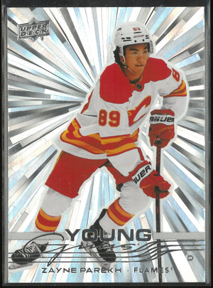2025-26 Upper Deck Series 1 Young Guns Rookie Zayne Parekh Outburst RC 