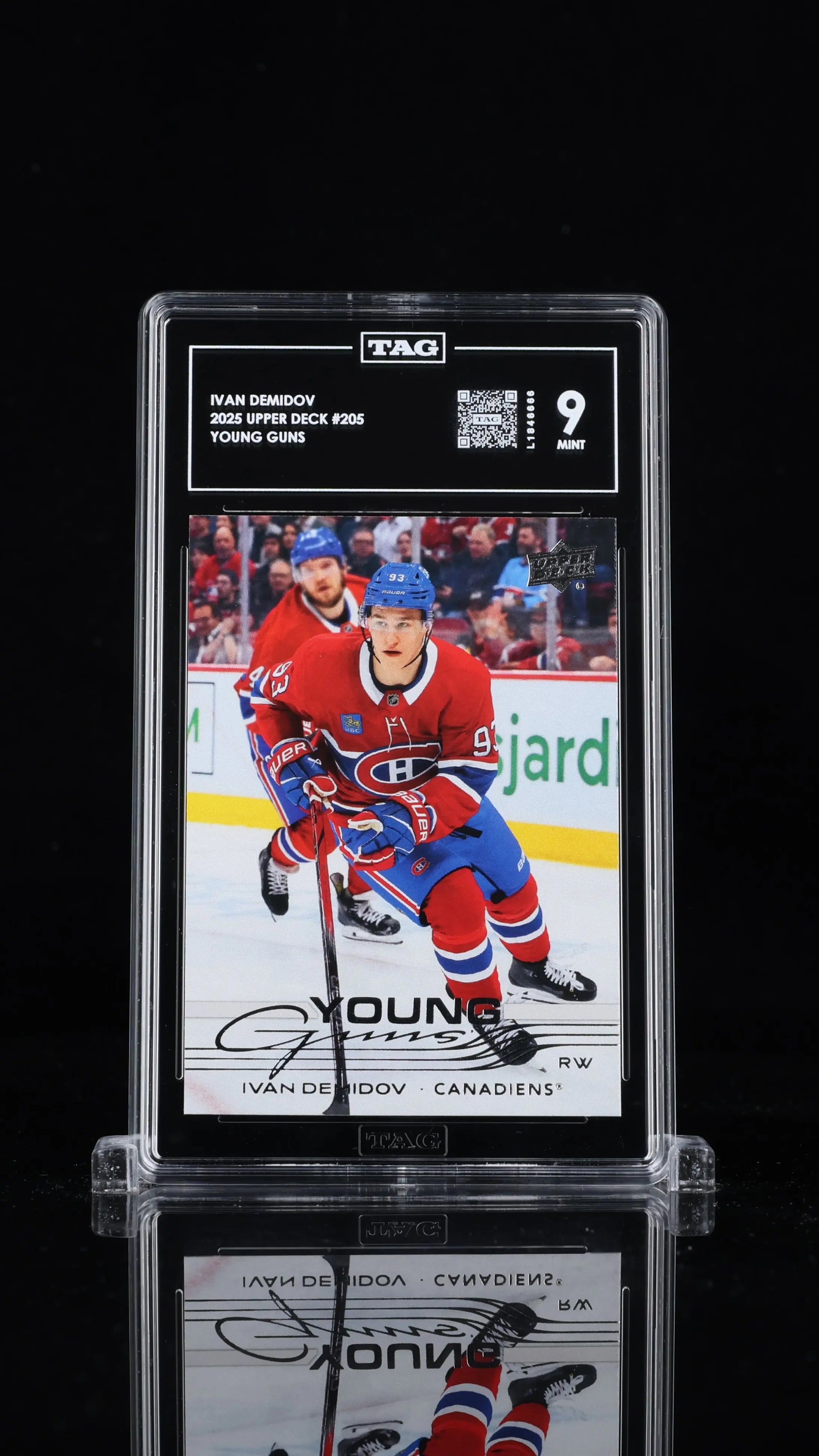 2025-26 Upper Deck Series 1 Young guns Rookie Ivan Demidov RC TAG 9 