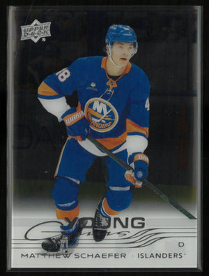 2025-26 Upper Deck Series 2 Clear Cut Young Guns Rookie Matthew Schaefer RC 