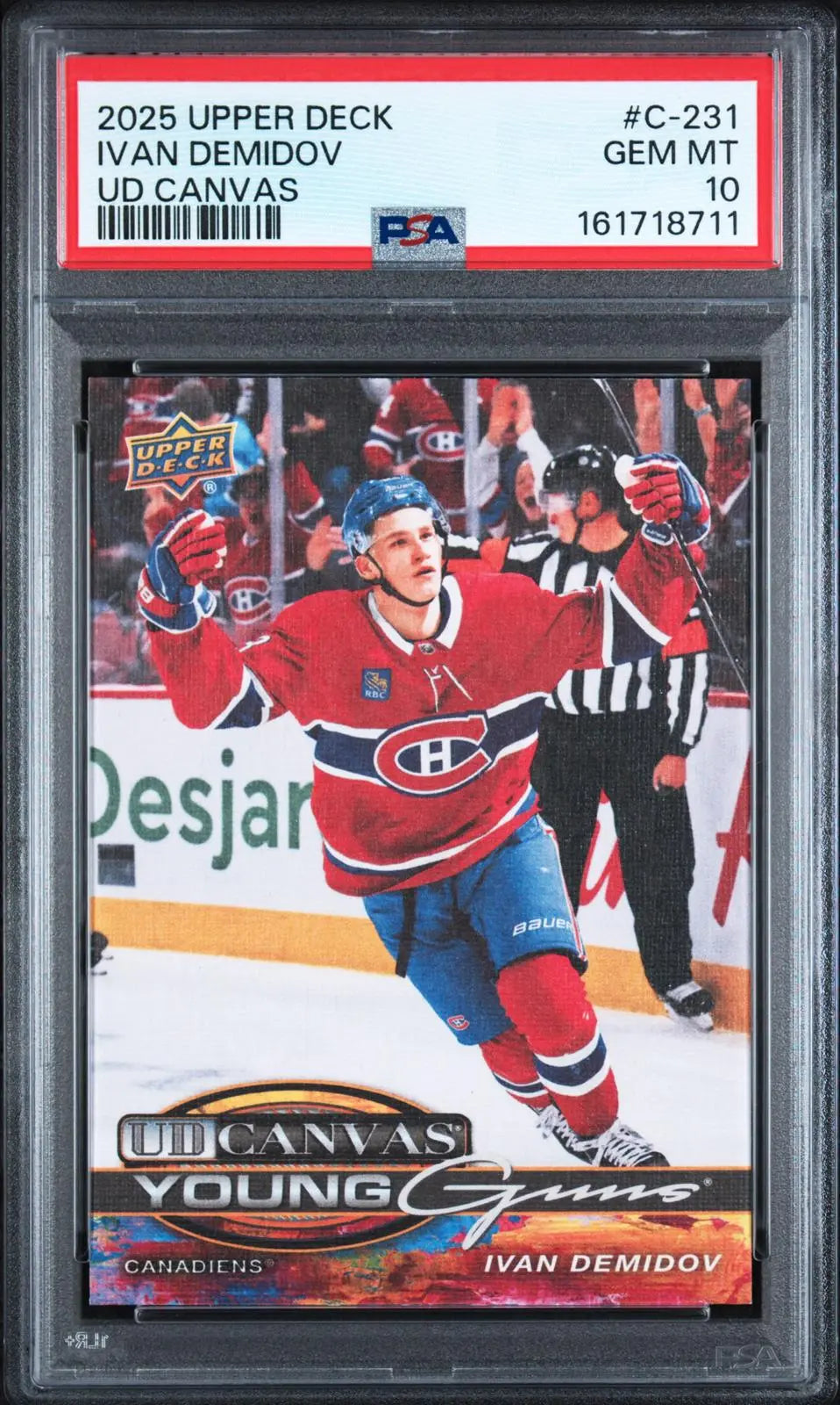 2025-26 Upper Deck Series 2 UD Canvas Rookie Young Guns Ivan Demidov RC PSA 10 