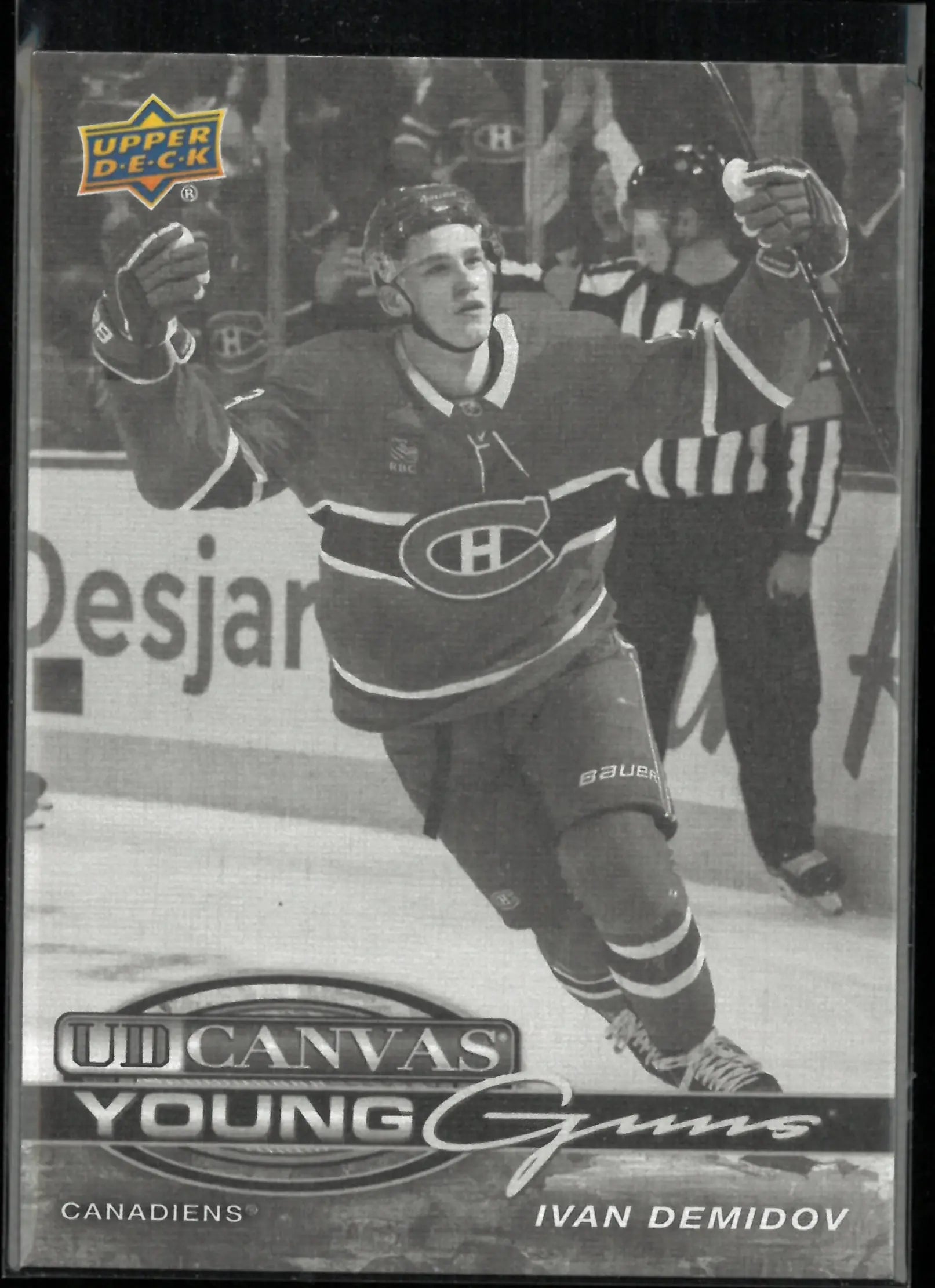 2025-26 Upper Deck Series 2 UD Canvas Young Guns Ivan Demidov Black & White 
