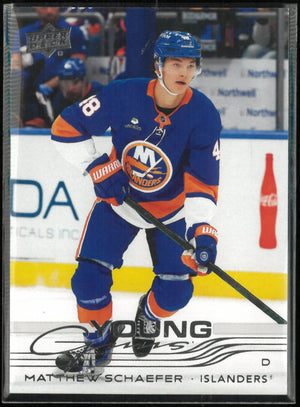 2025-26 Upper Deck Series 2 Young Guns Matthew Schaefer Rookie RC 