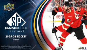 2025-26 Upper Deck Sp Game Used Hockey Hobby Box 