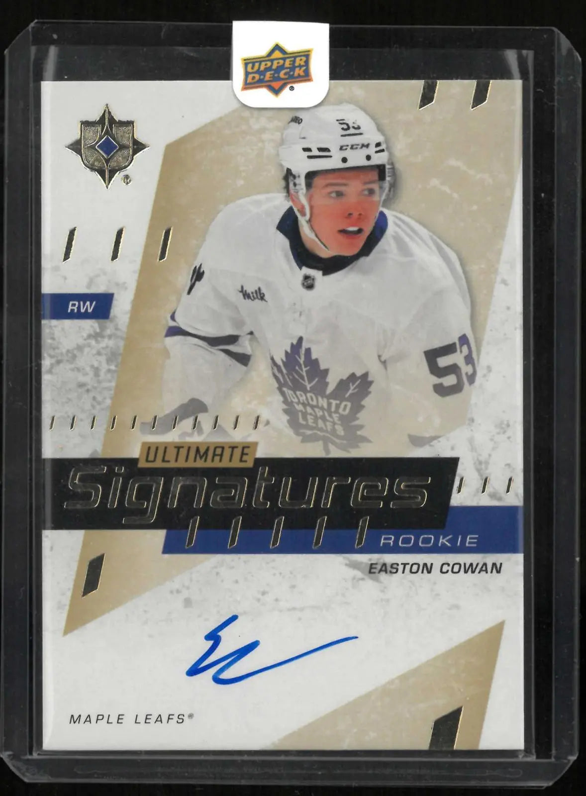 2025-26 Upper Deck UC Ultimate Signatures Rookie Autograph Easton Cowan Auto RC 