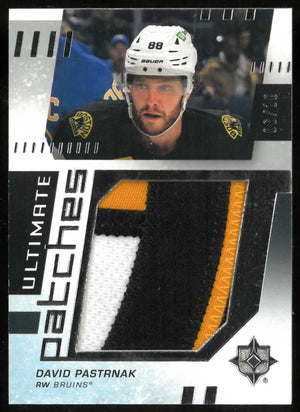 2025-26 Upper Deck Ultimate Collection David Pastrnak Ultimate Patches #/10 