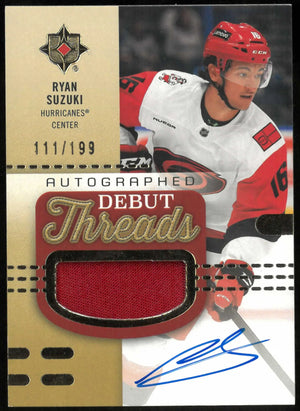 2025-26 Upper Deck Ultimate Collection Ryan Suzuki Rookie Debut Threads #/199 