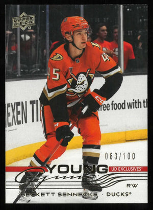 2025-26 Upper Deck Young Guns Rookie Beckett Sennecke UD Exclusives /100 