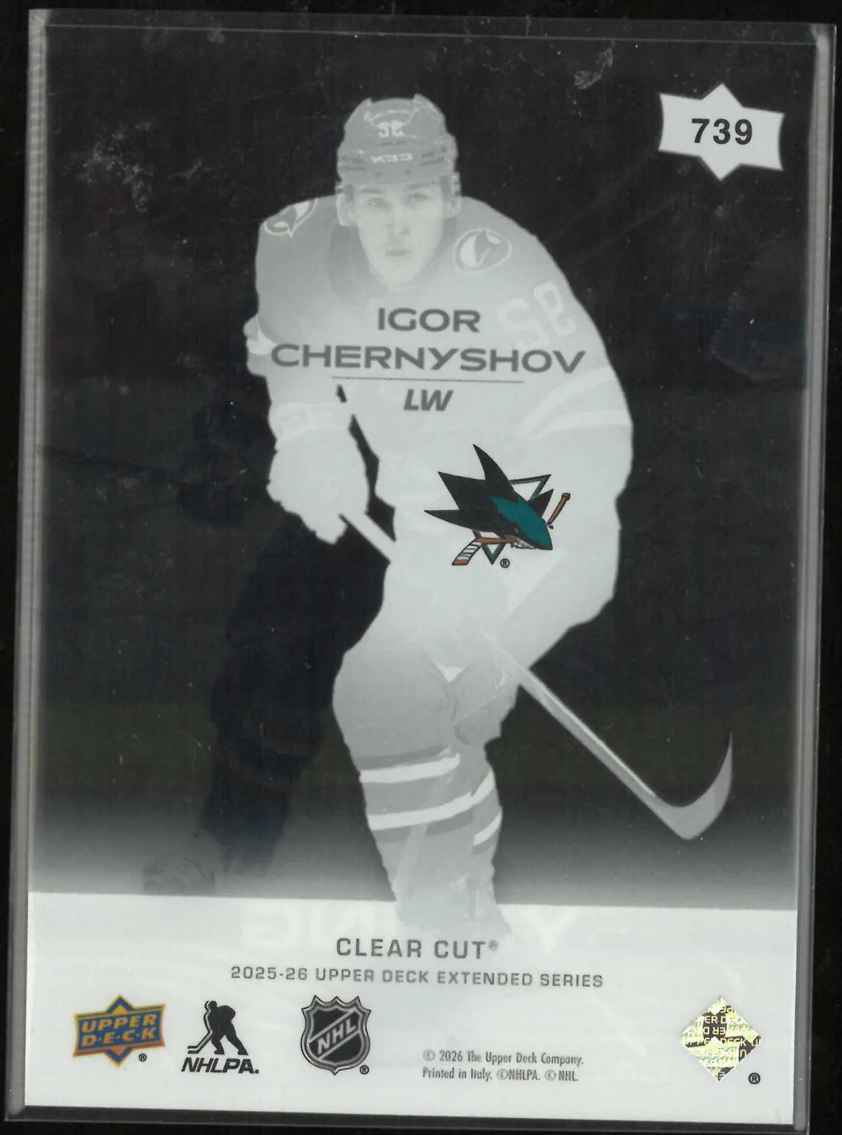 2025-26 Upper Deck #739 Igor Chernyshov Clear Cut Young Guns Rookie 